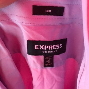New express pink medium button up new